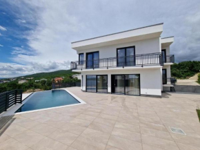 Modern villa with swimming pool and sea view